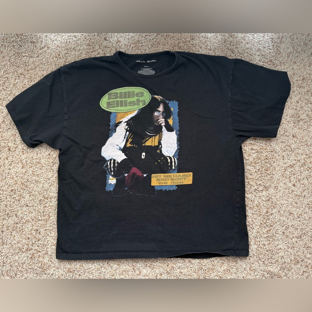 Billie Eilish Hit Me Hard and Soft Tour Oversized Tee 2XL